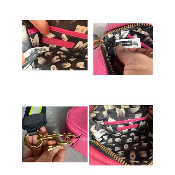 Marc Jacobs Flash Hot Pink Soft Leather Logo Embossed Camera Crossbody Bag - Picture 8 of 8